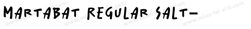 Martabat Regular salt字体转换